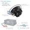 Luxrite 3 Inch Gimbal LED Recessed Downlight 5CCT 2700K-5000K 8W 600LM Dimmable Damp Rated IC Rated Black LR23221-1PK - alternate 3